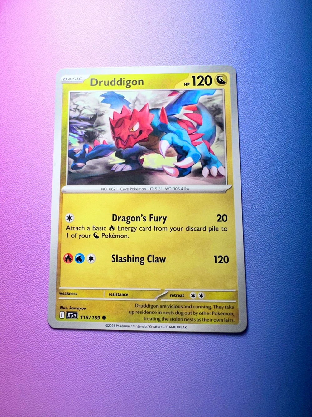 druddigon - 115/159 (common) — pokemon: journey together